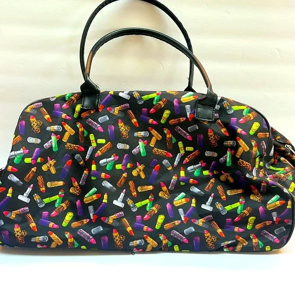 Nicole Miller RARE Travel Bag - Includes Wheels on bottom/ Handle: Easy Travel - Picture 2 of 13